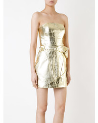 Золотое платье-футляр от Rubin Singer