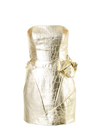 Золотое платье-футляр от Rubin Singer