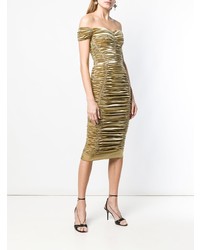 Золотое платье-футляр от Dolce & Gabbana