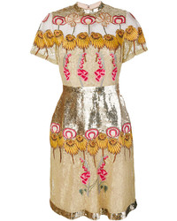 Золотое шелковое платье от Temperley London