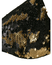 Золотой бикини-топ с пайетками от Oseree