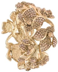 Золотой браслет с украшением от Oscar de la Renta
