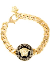 Мужской золотой браслет от Versace