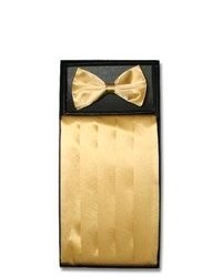 Золотой галстук-бабочка