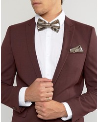 Мужской золотой галстук-бабочка от Asos