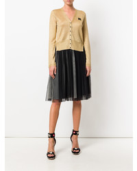 Женский золотой кардиган от Rochas