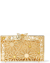 Золотой клатч с украшением от Charlotte Olympia