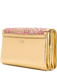 Золотой клатч от Casadei