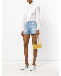 Золотой кожаный клатч от Giuseppe Zanotti Design