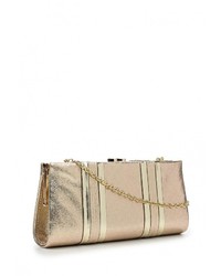 Золотой кожаный клатч от Menbur