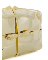 Золотой кожаный клатч от Benedetta Bruzziches