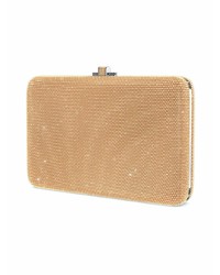 Золотой кожаный клатч от Judith Leiber Couture