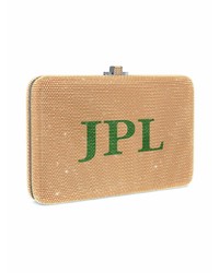 Золотой кожаный клатч от Judith Leiber Couture