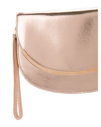 Золотой кожаный клатч от Lanvin