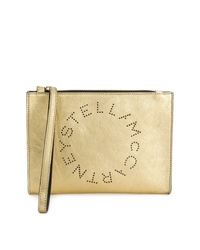 Золотой кожаный клатч от Stella McCartney