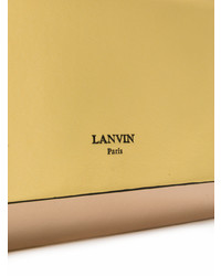 Золотой кожаный клатч от Lanvin
