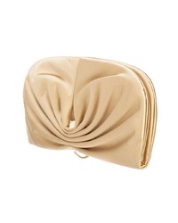 Золотой кожаный клатч от Jimmy Choo