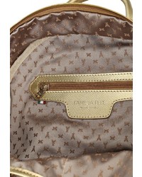 Женский золотой кожаный рюкзак от Patrizia Pepe