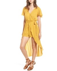 Золотой комбинезон с рюшами