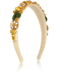 Золотой ободок/повязка с украшением от Dolce & Gabbana