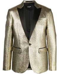 Мужской золотой пиджак от DSQUARED2
