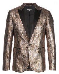 Мужской золотой пиджак от DSQUARED2