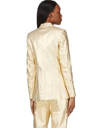 Женский золотой пиджак от Acne Studios
