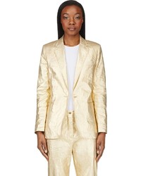Женский золотой пиджак от Acne Studios
