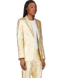 Женский золотой пиджак от Acne Studios