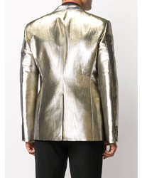 Мужской золотой пиджак от Alexander McQueen