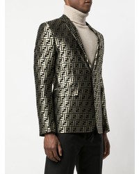 Мужской золотой пиджак от Fendi