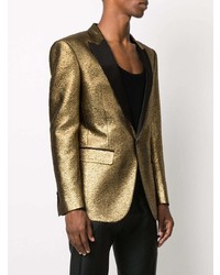 Мужской золотой пиджак от DSQUARED2