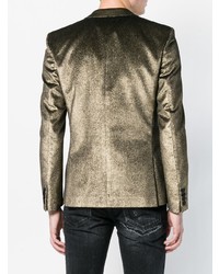 Мужской золотой пиджак от Saint Laurent
