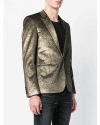 Мужской золотой пиджак от Saint Laurent
