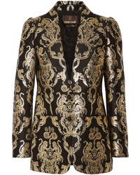 Женский золотой пиджак от Roberto Cavalli