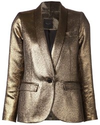 Женский золотой пиджак от Smythe
