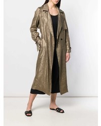 Женский золотой плащ от Forte Forte