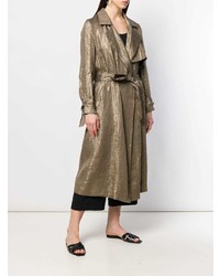 Женский золотой плащ от Forte Forte