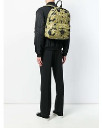 Мужской золотой рюкзак от Versace