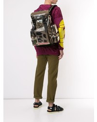 Мужской золотой рюкзак от DSQUARED2