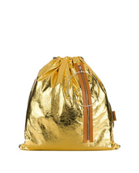Женский золотой рюкзак от MM6 MAISON MARGIELA