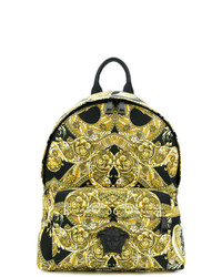 Мужской золотой рюкзак от Versace