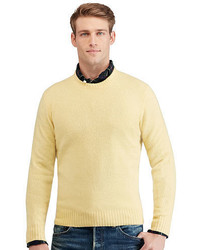 Золотой свитер с круглым вырезом