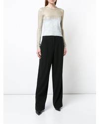 Женский золотой свитер с круглым вырезом от Nude