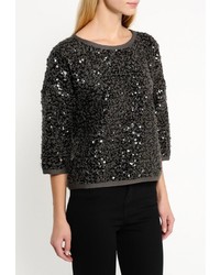 Женский золотой свитер с круглым вырезом от Pinko