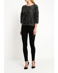 Женский золотой свитер с круглым вырезом от Pinko