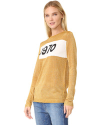 Женский золотой свитер от Bella Freud