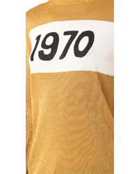 Женский золотой свитер от Bella Freud