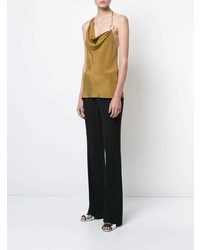 Золотой топ без рукавов от Cushnie et Ochs