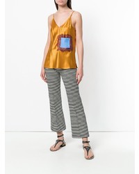 Золотой топ без рукавов от Tory Burch